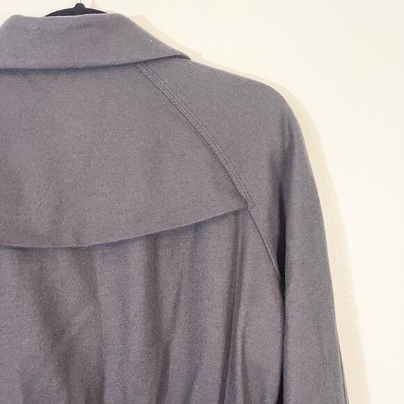 Strenesse Wool Women's Dark Blue/Gray Peacoat Jacket Size 6 - Picture 3 of 9